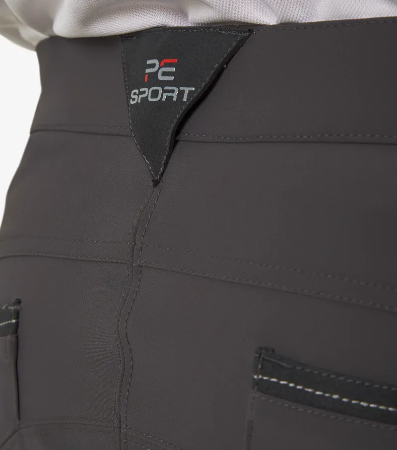 Premier Equine Barusso Men's Gel Knee Breeches Anthracite Grey - Image 5