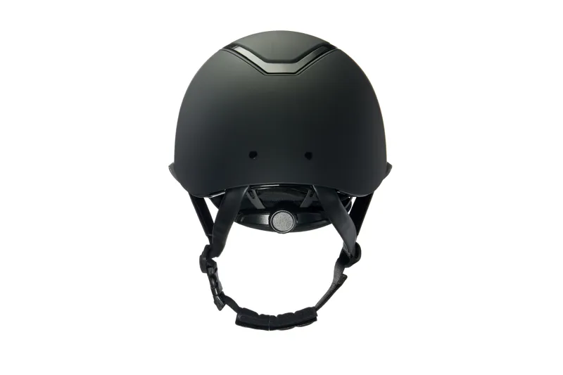 Charles Owen EQx Kylo Riding Helmet - Black Matte/Black Gloss Wide Peak With MIPS - Image 2