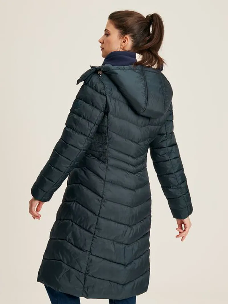 Joules Women's Pembury Long Padded Coat - Dark Navy - Image 2