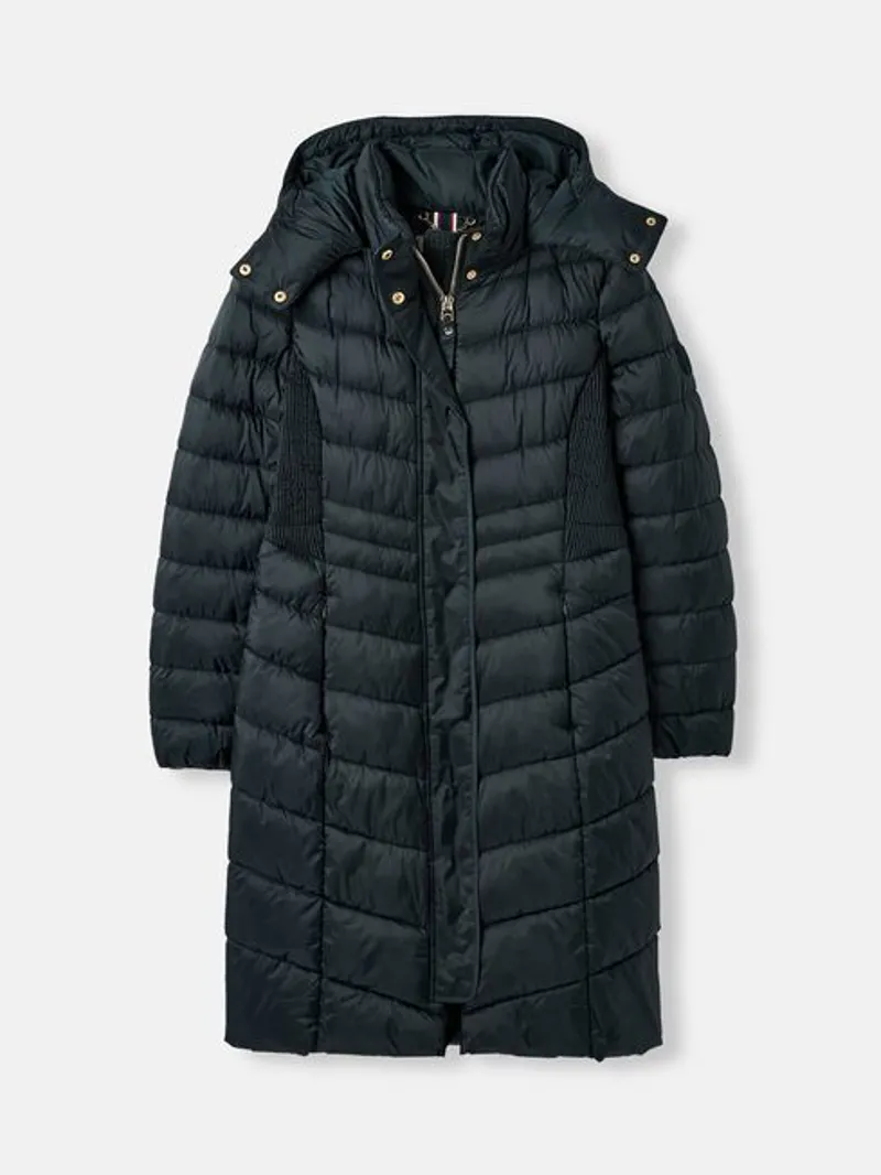 Joules Women's Pembury Long Padded Coat - Dark Navy - Image 7