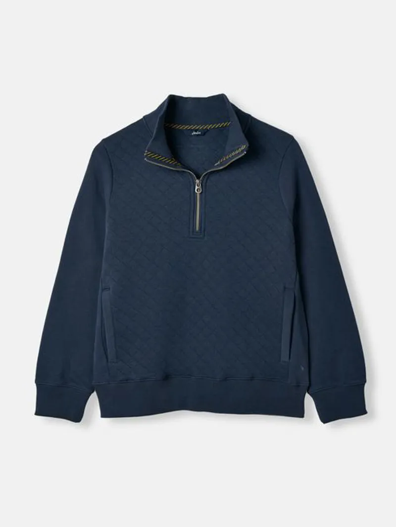 Joules Women's Anisa Quilted Zip Sweatshirt - French Navy - Image 5