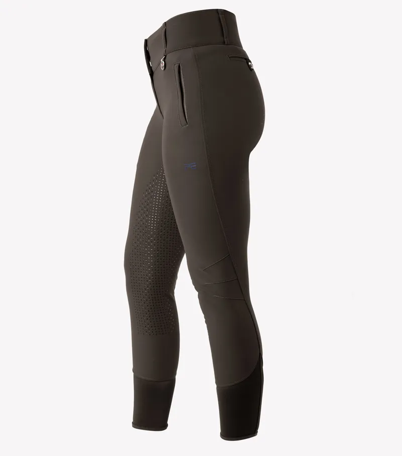 Premier Equine Carapello Ladies Full Seat Gel Riding Breeches Liquorice - Image 2