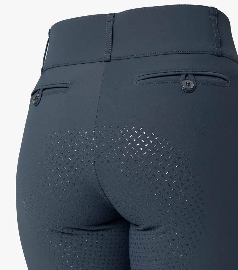 Premier Equine Carapello Ladies Full Seat Gel Riding Breeches Anthracite - Image 7