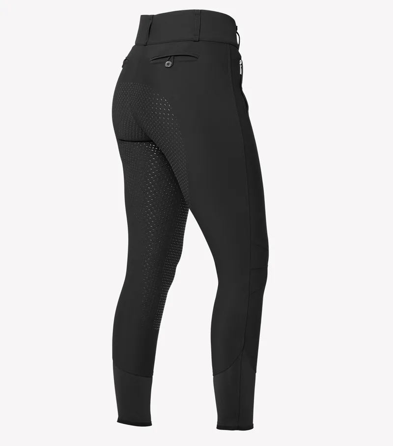Premier Equine Carapello Ladies Full Seat Gel Riding Breeches Black - Image 3