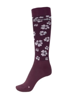 Cavallo Success Clover Functional Socks Dark Raspberry