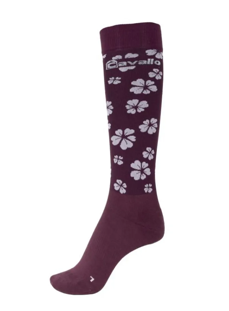Cavallo Success Clover Functional Socks Dark Raspberry