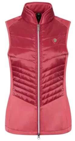 Covalliero Combi Waistcoat Gilet Dark Rose