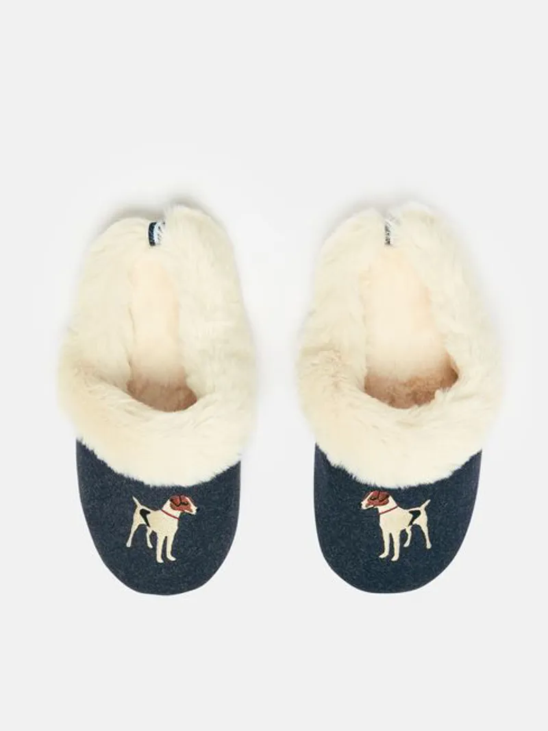 Joules Women's Slippet Luxe Mule Slipper - French Navy