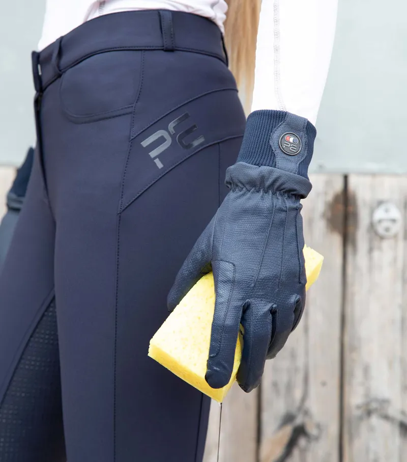 Premier Equine Dajour Waterproof Riding Gloves Navy - Image 3