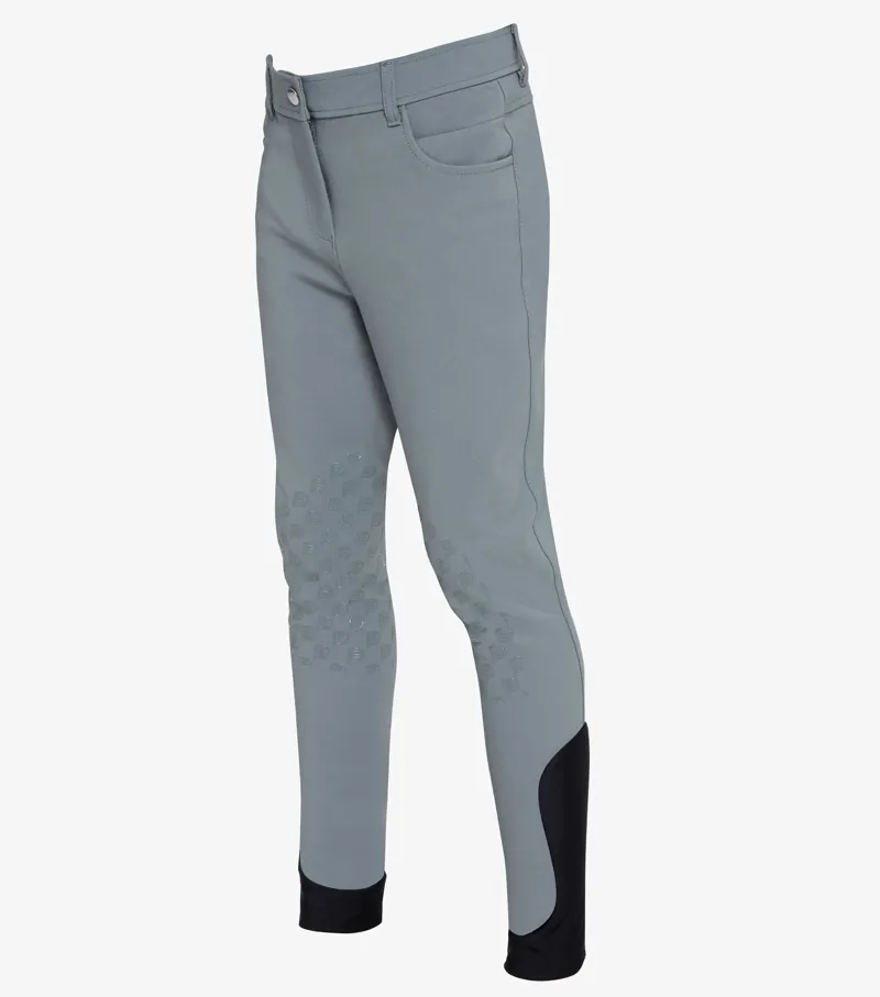Premier Equine Derby Boys Riding Breeches Grey - Image 2