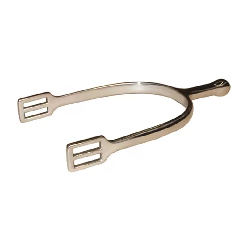 JHL Pro Steel 25mm Ladies German Dressage Spurs In Silver