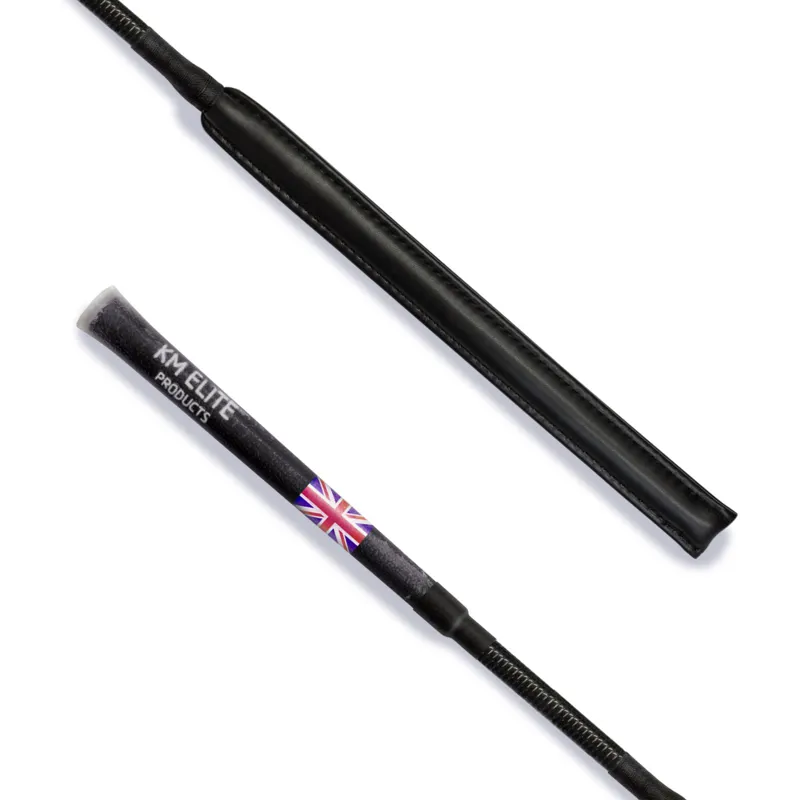KM Elite Cush Grip Jump Bat Slimline Whip In Black