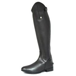 Mark Todd Long Leather Short/Wide Field Boots In Black
