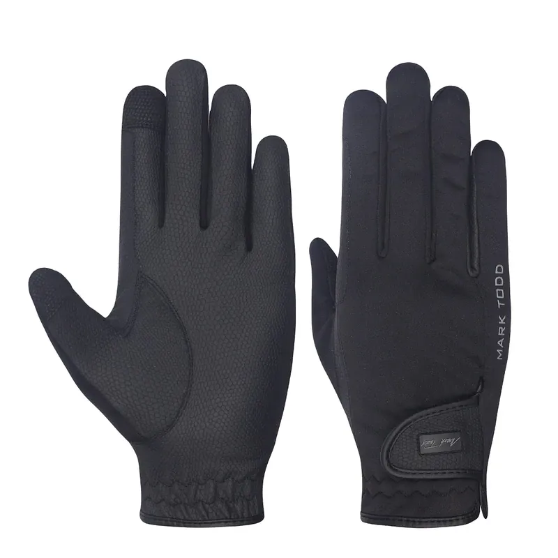 Mark Todd Softshell Gloves In Black