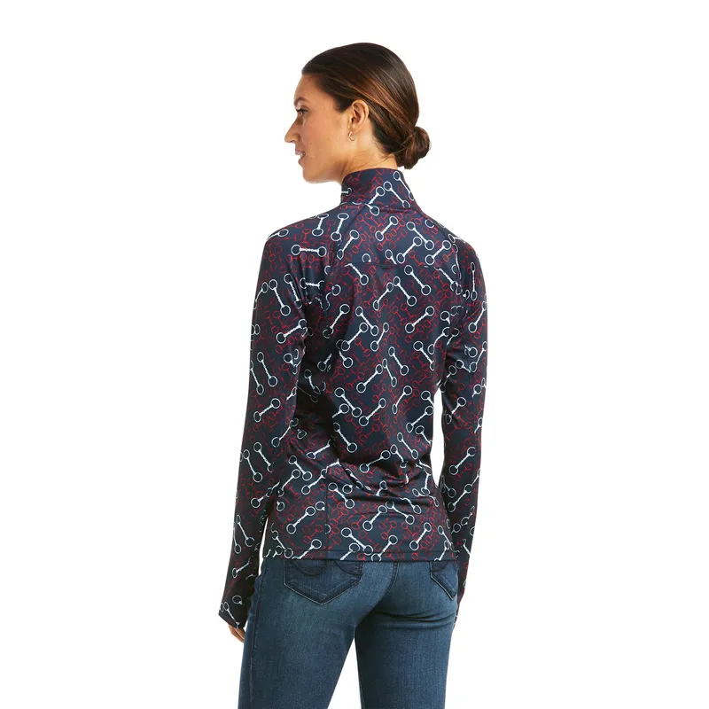 Ariat Women's Lowell 2.0 1/4 Zip Baselayer Team Print - Image 2