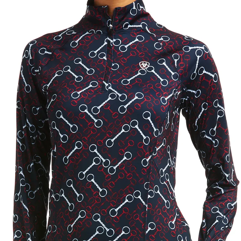 Ariat Women's Lowell 2.0 1/4 Zip Baselayer Team Print - Image 3
