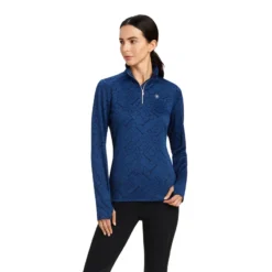 Ariat Women's Prophecy 1/4 Zip Baselayer Estate Blue