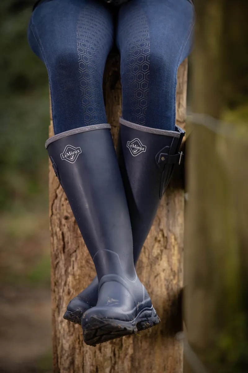 LeMieux Stride Wellington Boot Navy - Old Style - Image 2