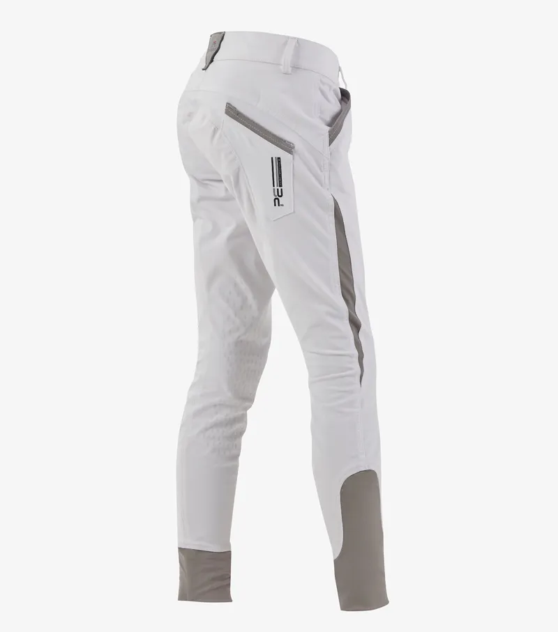 Premier Equine Gando Boys Gel Knee Riding Breeches White