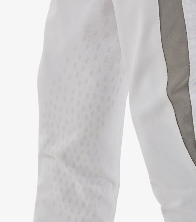 Premier Equine Gando Boys Gel Knee Riding Breeches White - Image 6