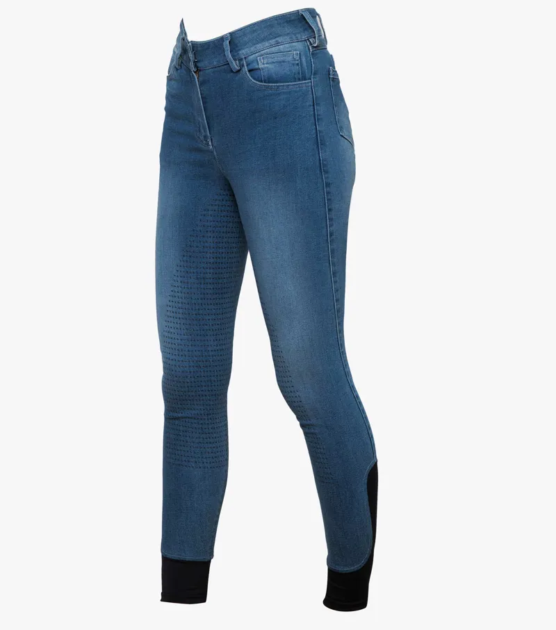 Premier Equine Gina Ladies Full Seat Denim Breeches - Image 2
