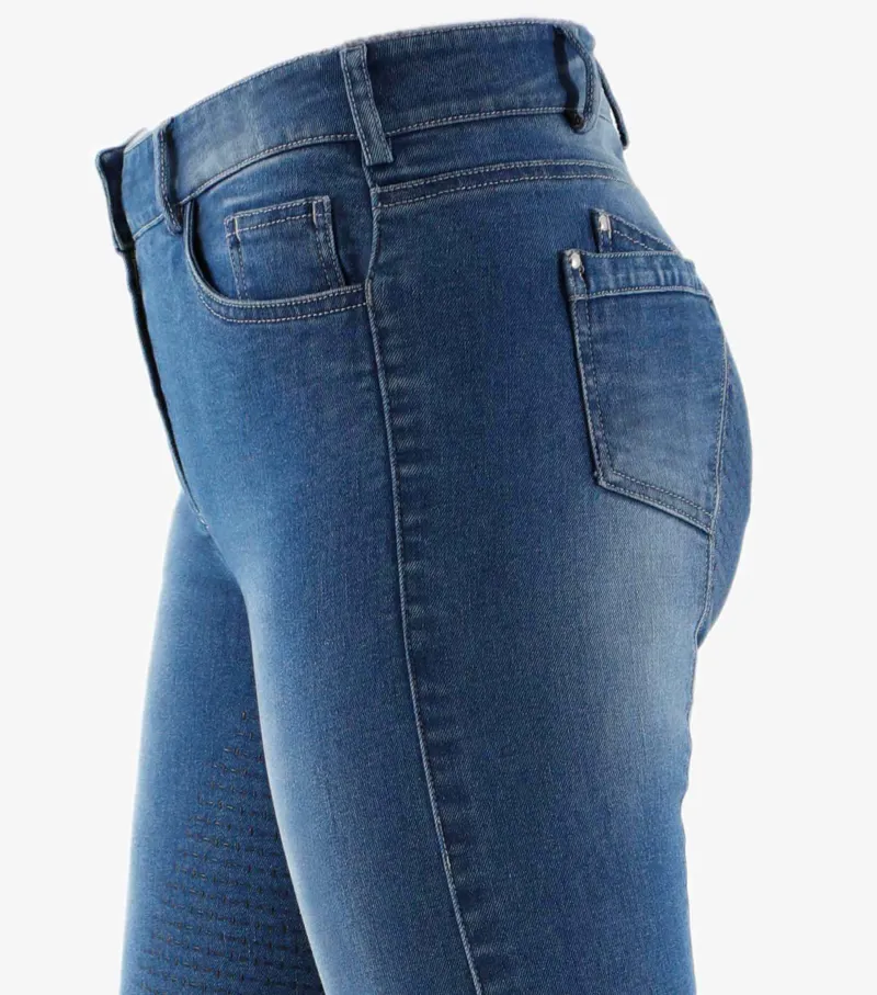 Premier Equine Gina Ladies Full Seat Denim Breeches - Image 4