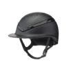 Charles Owen Halo Luxe Hat Wide Peak - Black Matt / Black Gloss