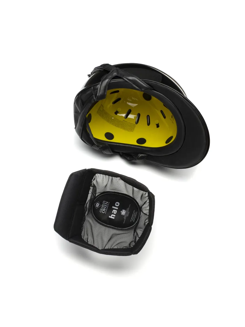 Charles Owen Halo Hat With MIPS - Black/Platinum - Image 3