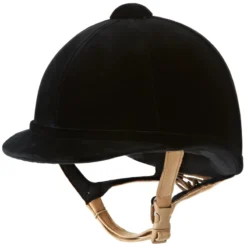 Charles Owen Hampton Velvet Riding Hat Black