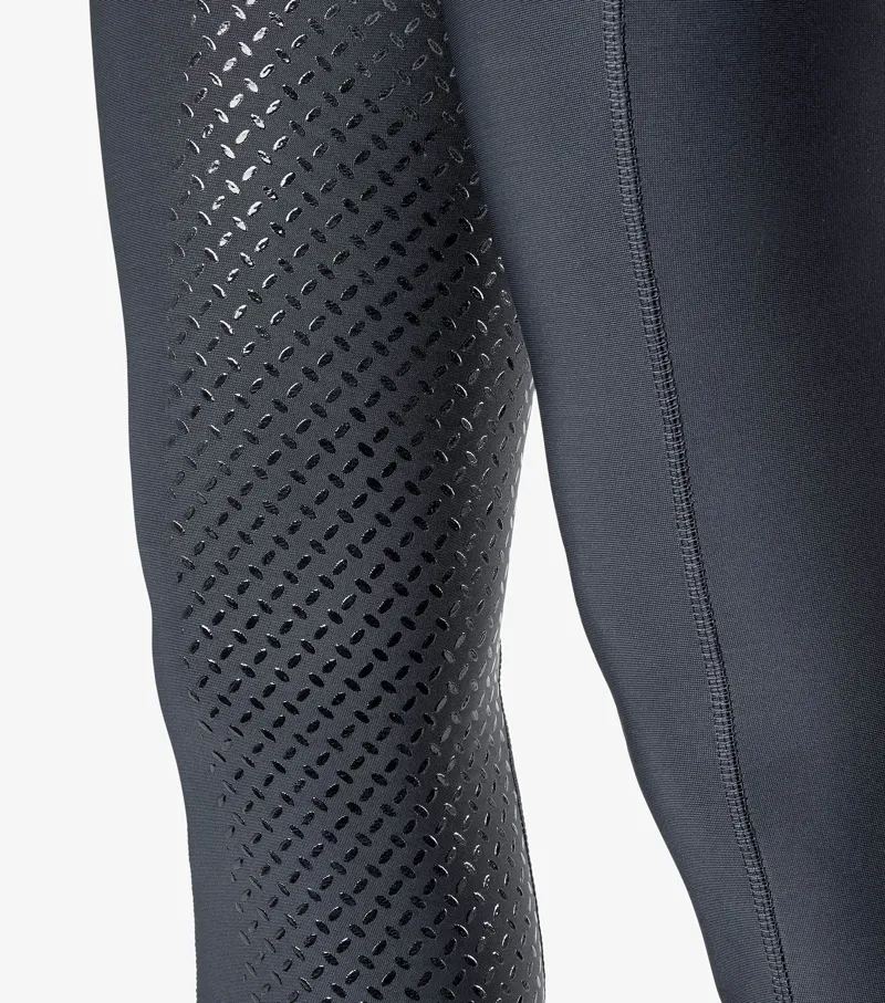 Premier Equine Hattina Ladies Full Seat Gel Riding Tights Anthracite - Image 5