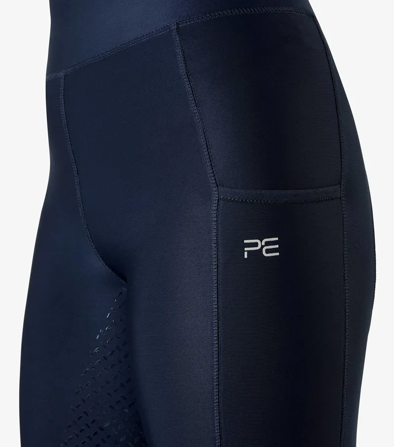 Premier Equine Hattina Ladies Full Seat Gel Riding Tights Navy - Image 4