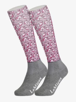 LeMieux Footsie Socks Seaside Unicorn