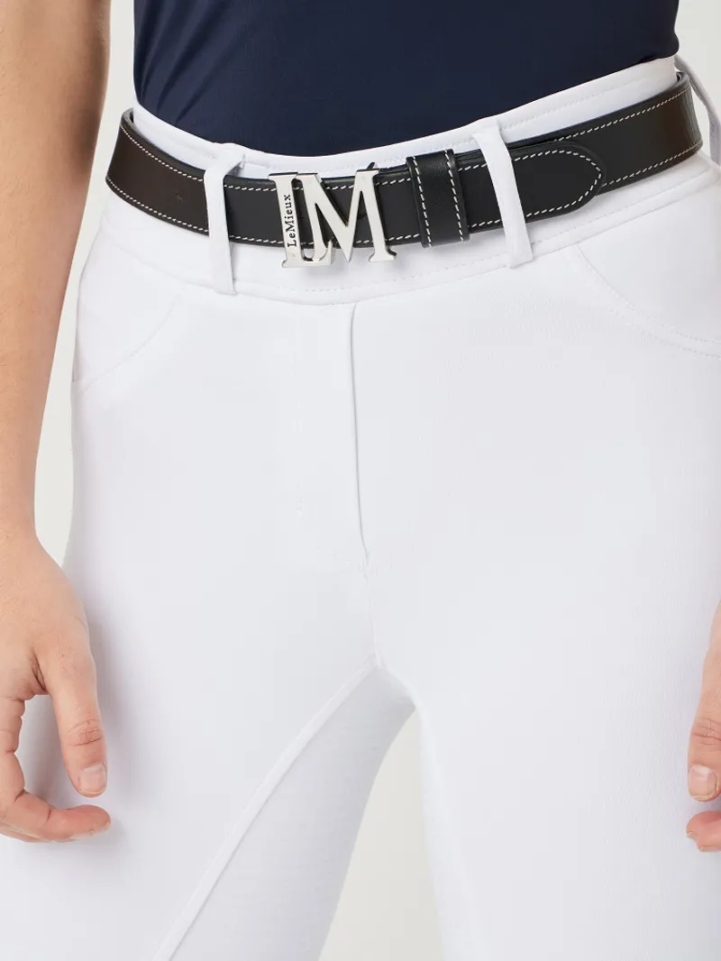 LeMieux Demi Pull On Bregging Full Seat White - Image 4