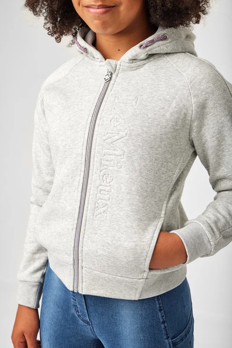LeMieux Young Rider Hollie Hoodie Grey Marl - Image 4