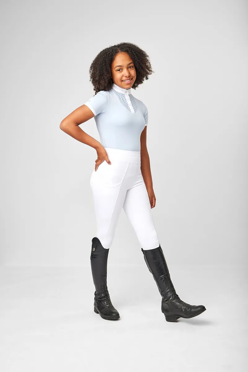 LeMieux Young Rider Belle Show Shirt Mist - Image 4