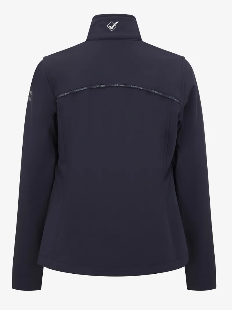 LeMieux Junior Elite Soft Shell Jacket Navy - Image 5
