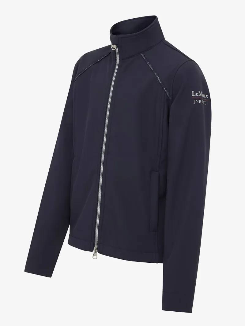 LeMieux Junior Elite Soft Shell Jacket Navy - Image 4