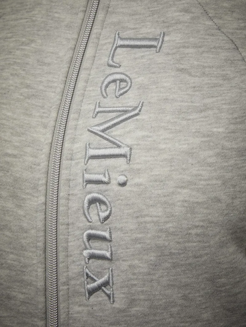 LeMieux Ladies Elite Sherpa Lined Zip Through Hoodie Grey Marl - Image 6