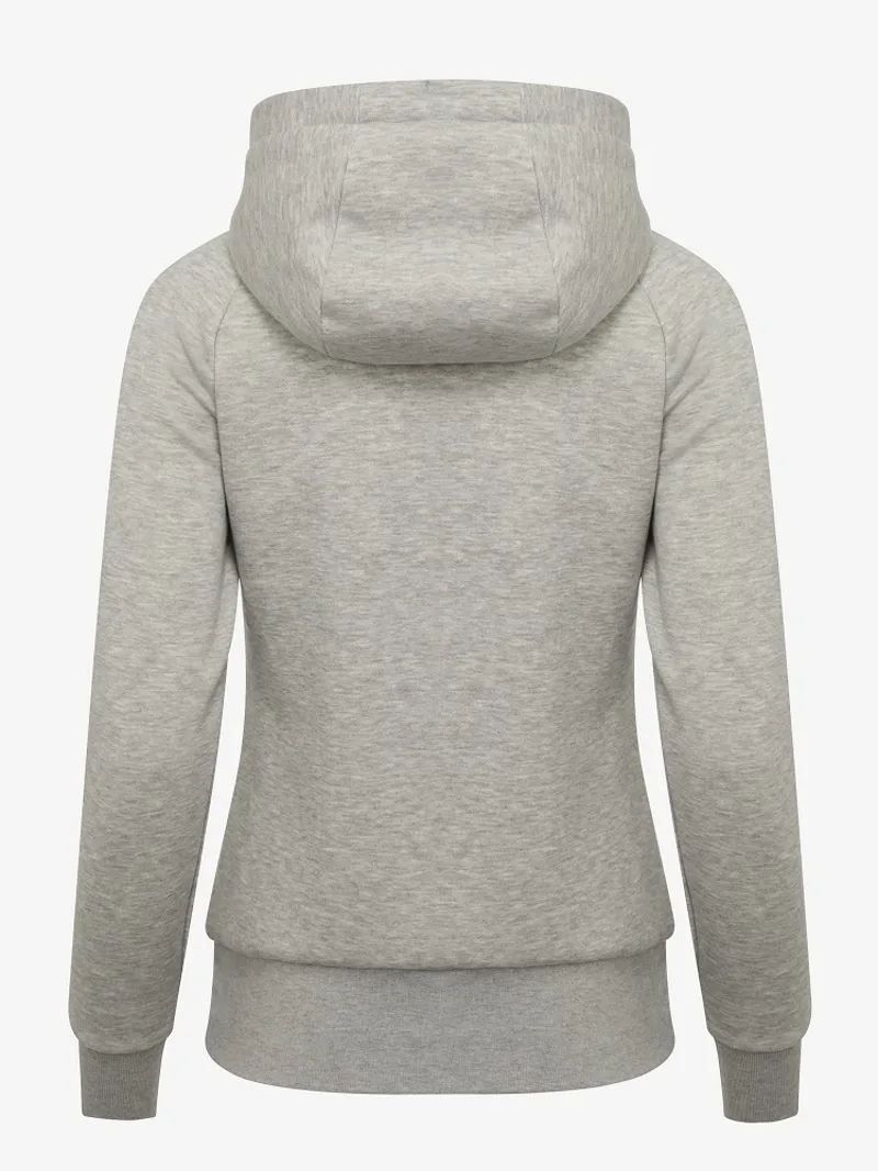 LeMieux Ladies Elite Sherpa Lined Zip Through Hoodie Grey Marl - Image 4