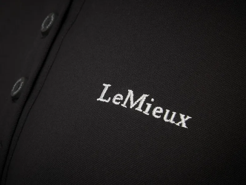 LeMieux Elite Ladies Polo Shirt II Black - Image 6