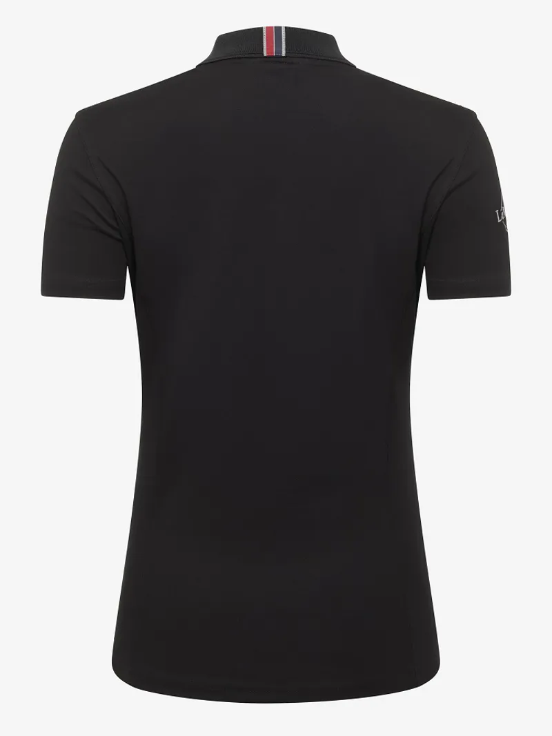 LeMieux Elite Ladies Polo Shirt II Black - Image 4
