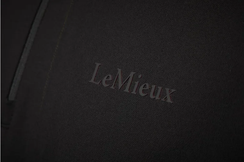 LeMieux Mens Elite Zip Polo Shirt Black - Image 6