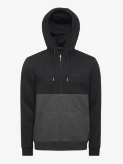 LeMieux Mens Zip Through Hoodie Charcoal