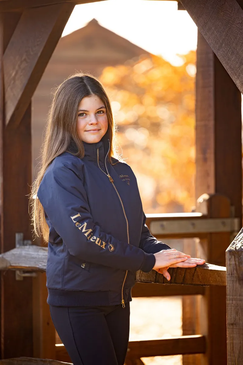 LeMieux Young Rider Elite Team Jacket Navy - Image 5