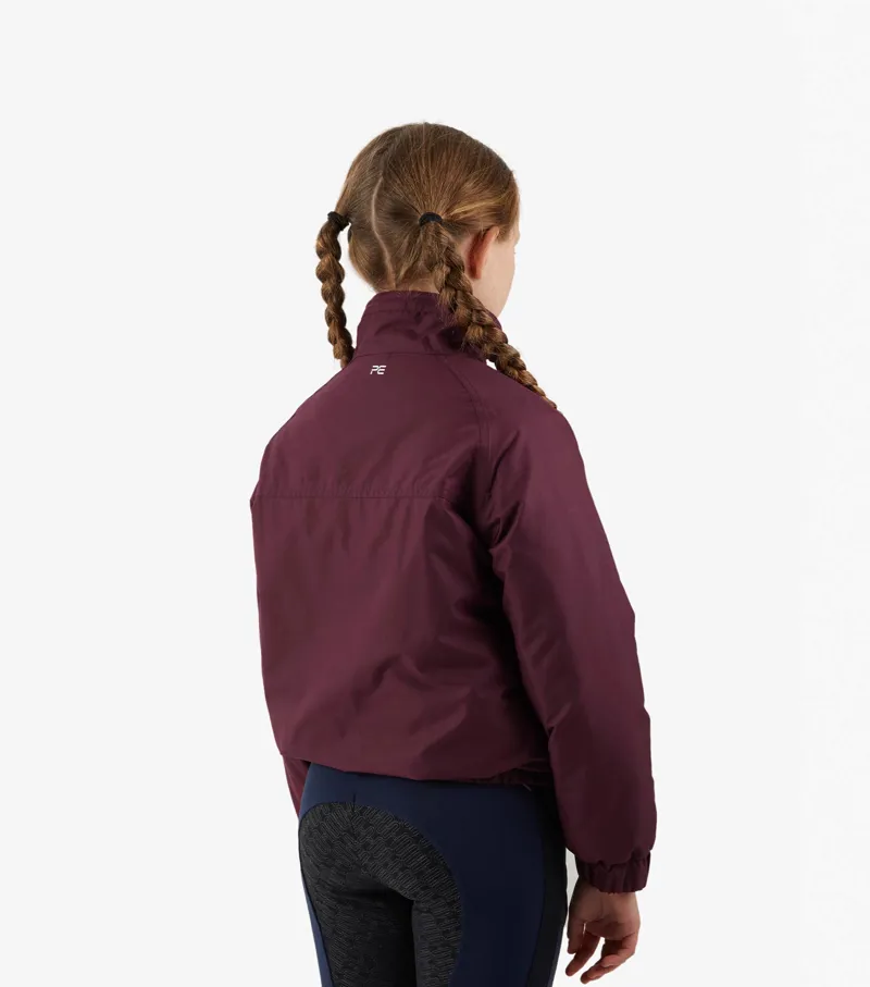 Premier Equine Junior Pro Rider Unisex Riding Jacket Wine - Image 3