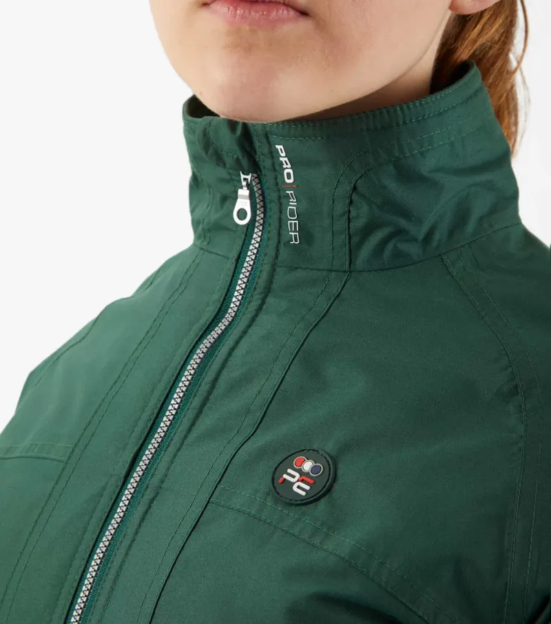 Premier Equine Junior Pro Rider Unisex Riding Jacket Green - Image 4