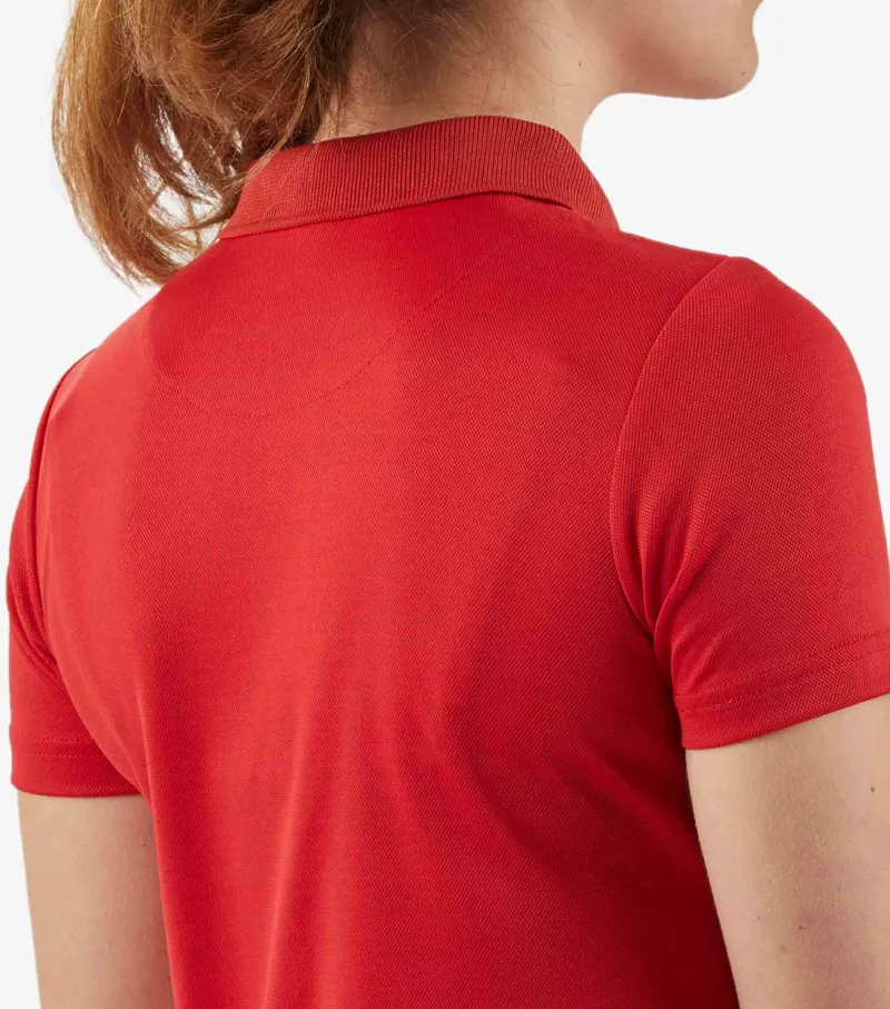 Premier Equine Junior Unisex Riding Polo Shirt Red - Image 4