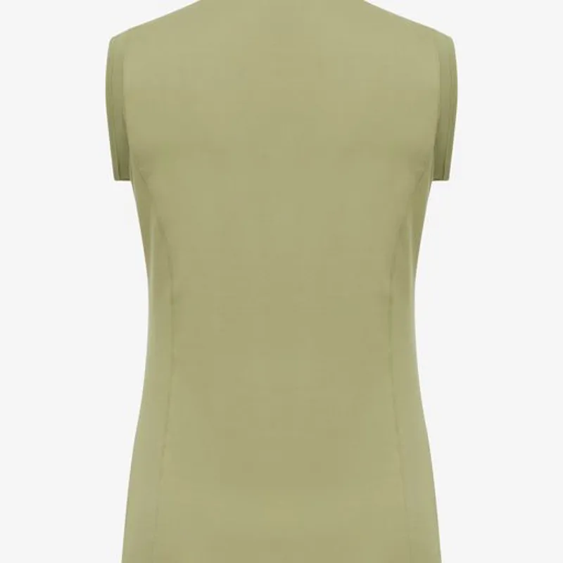 LeMieux Sleeveless Polo Shirt Moss - Image 4