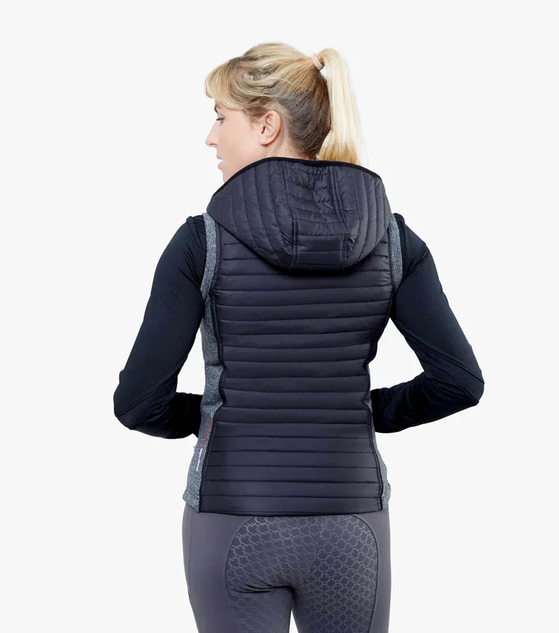 Premier Equine Lamera Ladies Hybrid Technical Riding Gilet Black - Image 3
