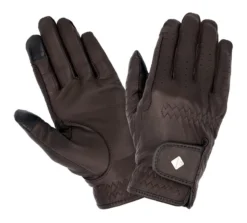 LeMieux Classic Leather Riding Gloves Brown
